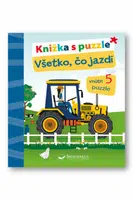 Knižka s puzzle Všetko, čo jazdí - Laura Teller