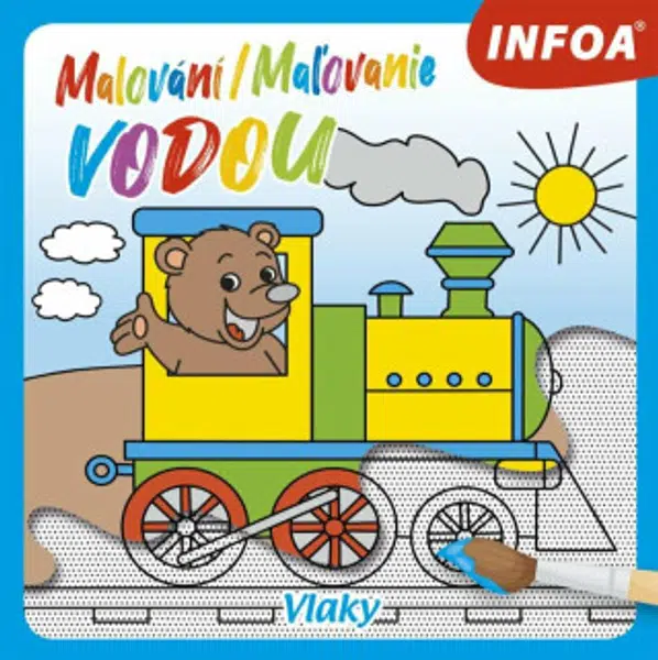 Malování / Ma?ovanie vodou - Vlaky