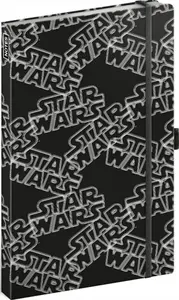 Notes - Star Wars Black linkovaný, 13 × 21 cm