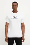 Bavlněné tričko Fila Brill bílá barva, s aplikací, FAU0200
