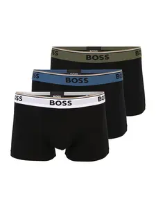 BOSS Boxerky 'Power'  modrá / olivová / čierna / biela