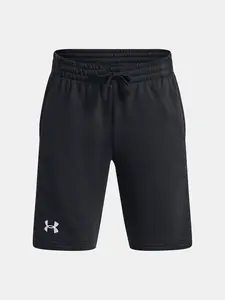 Čierne chlapčenské teplákové kraťasy Under Armour Rival