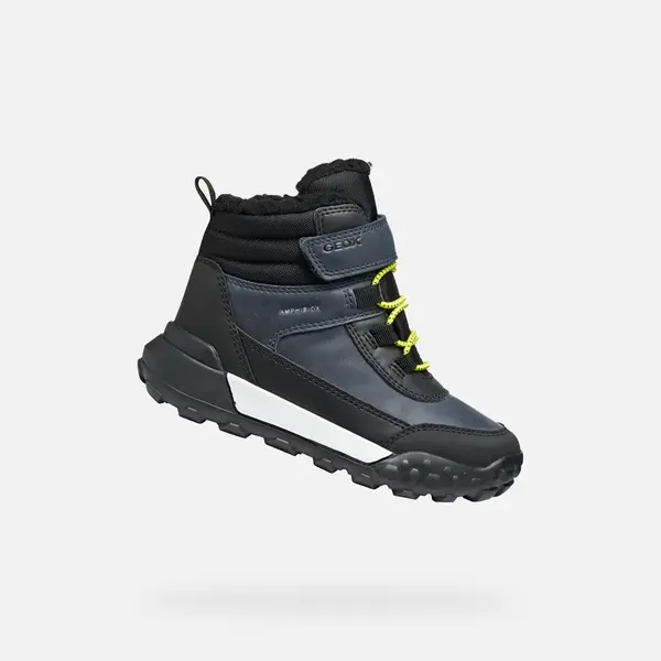 Geox Trekkyup ABX Boys' Navy Blue Ankle Boots - Boys