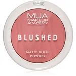MUA Makeup Academy Blushed Powder Blusher pudrová tvářenka odstín Rouge Punch 5 g