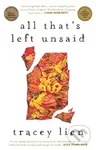 All Thats Left Unsaid - Tracey Lien - kniha z kategorie Společenská beletrie