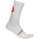 Castelli ENTRATA 18 SOCK Pánské cyklistické ponožky, bílá, velikost