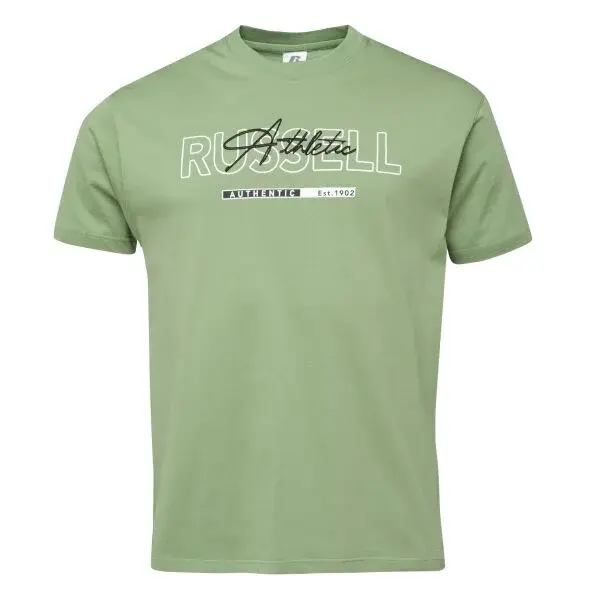 Russell Athletic T-SHIRT Pánské tričko, zelená, velikost