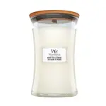 Woodwick White Tea & Jasmine vonná svíčka 610 g