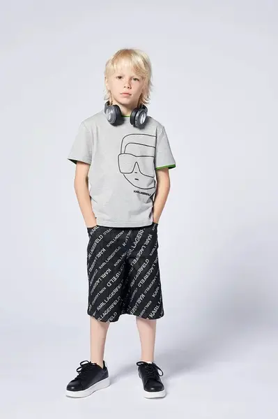 Dětské bavlněné tričko Karl Lagerfeld