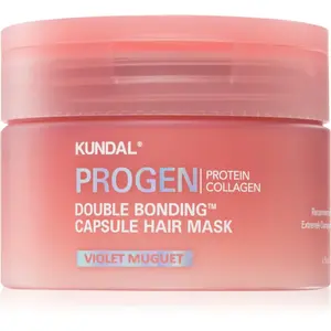 KUNDAL Progen Double Bonding Capsule Hair Mask obnovujúca maska pre poškodené vlasy s vôňou Violet Muguet 180 g