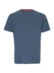 Jack & Jones Plus Tričko 'JJEPaulos'  modrá melírovaná / krvavo červená