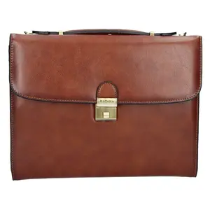 Pánske kožené spisovka Katana Eduard - hnedá