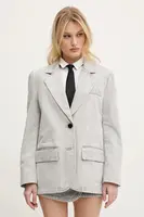 Džínové sako Miss Sixty šedá barva, 6S1WJ58700