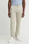 Kalhoty BOSS Orange Chino-Regular-1 pánské, béžová barva, jednoduché, 50534378
