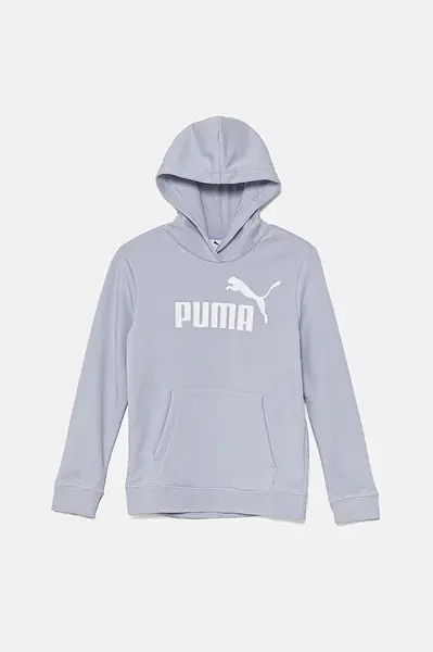 Dětská mikina Puma ESS No. 1 Logo Hoodie TR modrá barva, s kapucí, s potiskem, 684897