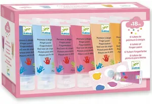 Prstové barvy v tubě pastelové