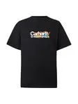 Carhartt WIP Tričko  čierna / biela
