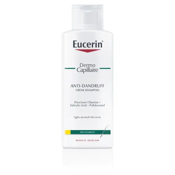 EUCERIN DermoCapillaire Šampón proti suchým lupinám 250 ml, poškodený obal