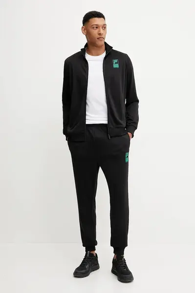 Tepláková souprava Fila Ledegem pánská, černá barva, FAM1141