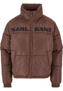 Karl Kani Zimná bunda  tmavohnedá / čierna