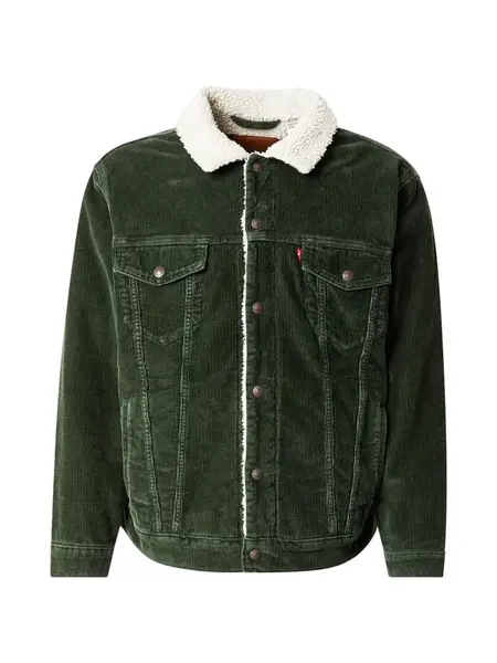 LEVI'S ® Prechodná bunda 'Relaxed Fit Sherpa Trucker Jacket'  jedľová