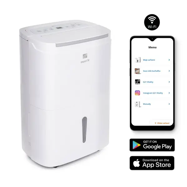 g21 Odvlhčovač Impact 30 kapacita 30l/24h, WiFi