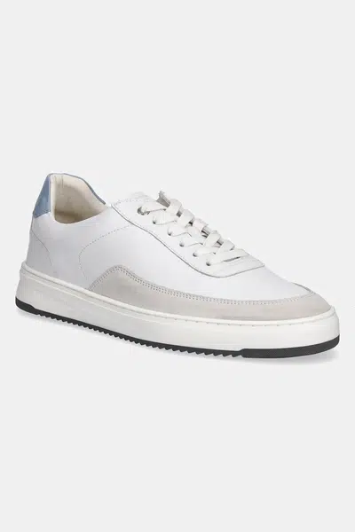 Kožené sneakers boty Filling Pieces Mondo Squash Tag bílá barva, 46725651931