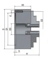OPTIMUM 3-čelisťové sklíčidlo s centrickým upínáním O 100 mm