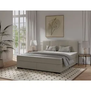 MID.YOU POSTEL BOXSPRING, 180/220 cm, béžová