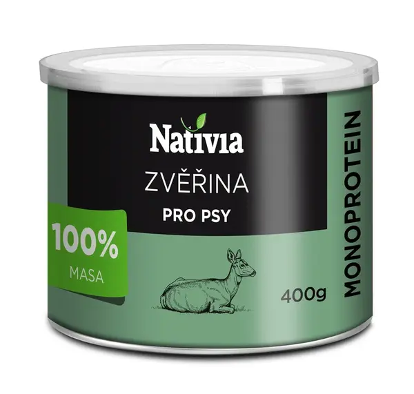Nativia konzerva zvěřinová 400 g