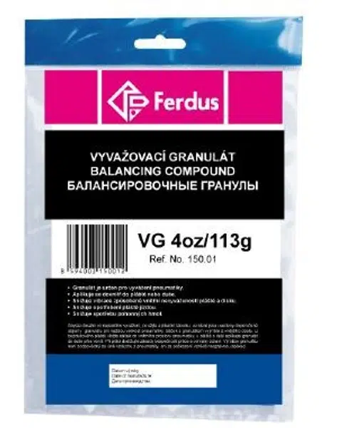 Vyvažovací granulát (prášek) VG 16oz/454g - Ferdus 150.08 Hmotnost: 142 g