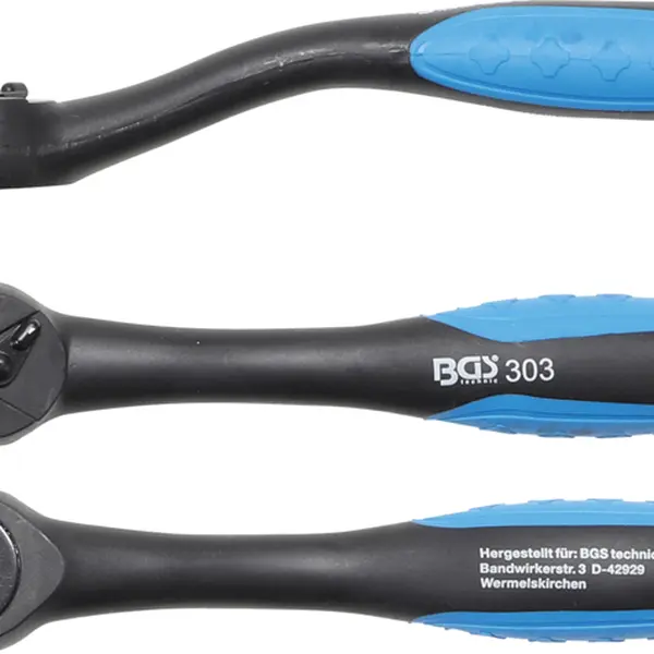 BGS technic Ráčna ergonomická 1/4" - BGS 302 Velikost čtyřhranu: 3/8"