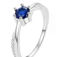 Beneto Krásný stříbrný prsten se zirkony AGG305L 58 mm