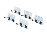 BGS technic Dvojháčky 40 mm pro systém nástěnných skříněk, 5 ks - BGS 80197