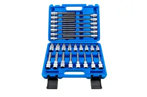 Zástrčné hlavice Imbus 1/2", H5 - H19, krátké, střední a extra dlouhé, sada 30 ks - SATRA