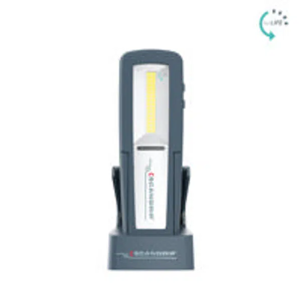 Pracovní svítilna LED, aku, s nabíjecí stanicí, až 500 lm, 2600 mAh, - Scangrip UNIFORM
