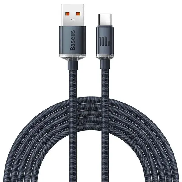 Datový kabel Baseus Cafule USB/USB-C 2m 100W (20V 5A) černý