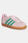 Semišové sneakers boty adidas Originals GAZELLE růžová barva, JP7138