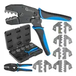 GEKO Krimpovací kleště s 5 vyměnitelnými čelistmi