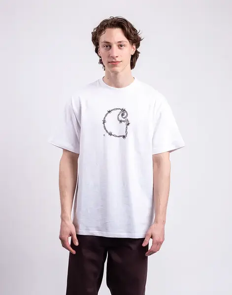 Tričko Carhartt WIP S/S Barbwire C T-Shirt White