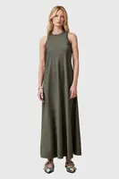 Šaty AllSaints AIDA zelená barva, maxi, W082DC