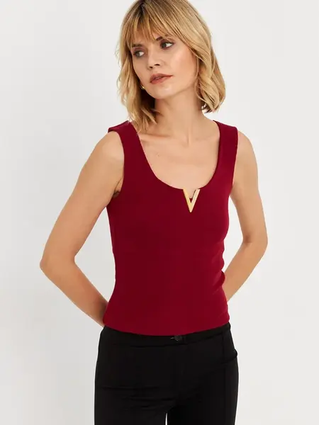 Cool & Sexy Top  burgundská