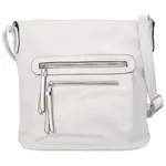Stylová dámská koženková crossbody kabelka Harwen, bílá