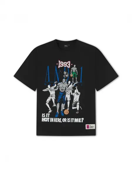 AND1 Oversize tričko  modrá / sivá / čierna / biela