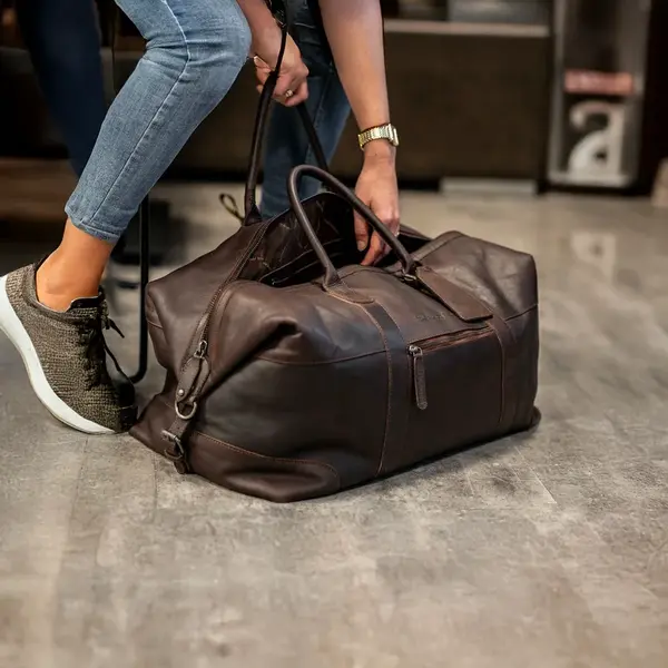 Pánská kožená cestovní taška The Chesterfield Brand Portsmout - hnědá