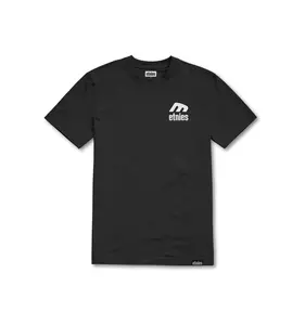 Etnies pánské tričko Team Black / White | Černá | Velikost L | 100% bavlna