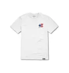 Etnies pánské tričko America White / Blue / Red | Bílá | Velikost M | 100% bavlna