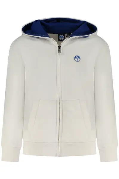 Dětská mikina na zip NORTH SAILS bílá