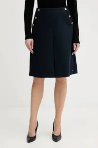 Sukně s příměsí vlny Tommy Hilfiger