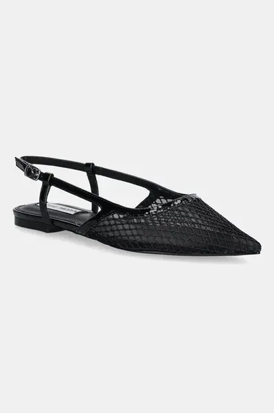 Baleríny Steve Madden Slingshot-M černá barva, s odkrytou patou, SM11003838